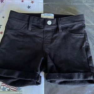 Black old navy size 10 shorts